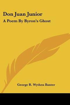 portada don juan junior: a poem by byron's ghost (en Inglés)