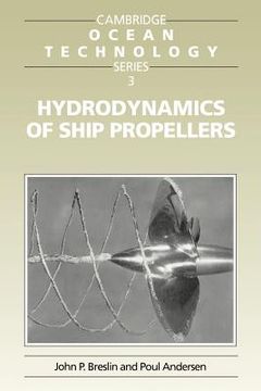 portada Hydrodynamics of Ship Propellers Paperback (Cambridge Ocean Technology Series) (in English)