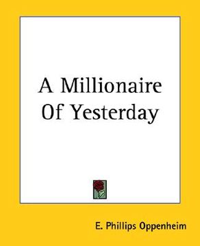 portada a millionaire of yesterday (en Inglés)