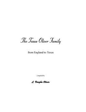 portada the texas oliver family (en Inglés)