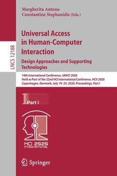 portada Universal Access in Human-Computer Interaction. Design Approaches and Supporting Technologies: 14th International Conference, Uahci 2020, Held as Part