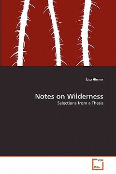 portada notes on wilderness (en Inglés)