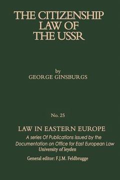 portada The Citizenship Law of the USSR (en Inglés)