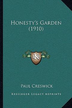 portada honesty's garden (1910) (en Inglés)