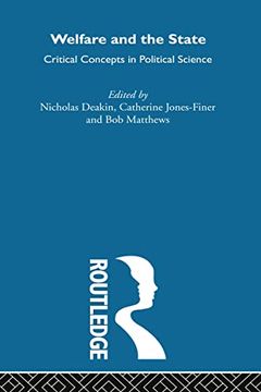 portada Welfare and the State (Critical Concepts in Political Science) (en Inglés)