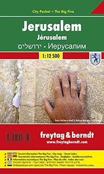 portada Freytag Berndt Stadtpläne, Jerusalem, City Pocket + the big Five, Wasserfest - Maßstab 1: 9 000 - 1: 12 500
