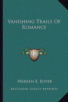 portada vanishing trails of romance