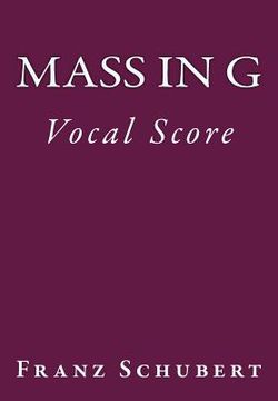 portada Mass in G: Vocal Score