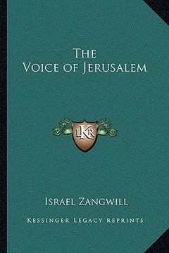 portada the voice of jerusalem (en Inglés)