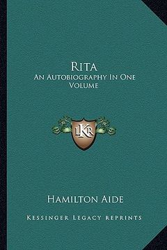 portada rita: an autobiography in one volume (en Inglés)
