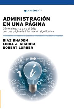 portada Administración En Una Página: Cómo alinearse para el éxito con una página de información significativa (in Spanish)