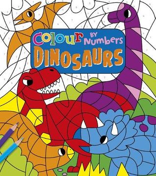 portada Colour by Numbers: Dinosaurs (en Inglés)