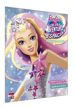 portada Barbie una Aventura Espacial. Libro Para Colorear