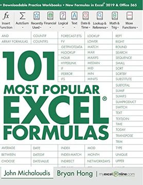 portada 101 Most Popular Excel Formulas (101 Excel Series) 