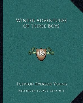 portada winter adventures of three boys (en Inglés)