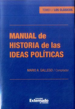 portada MANUAL DE HISTORIA TOMO I DE LAS IDEAS POLÍTICAS