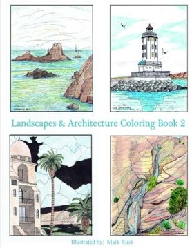 portada Landscapes & Architecture Coloring Book 2: Adult and youth coloring book (Volume 2)