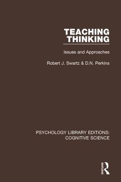 portada Teaching Thinking: Issues and Approaches (in English)