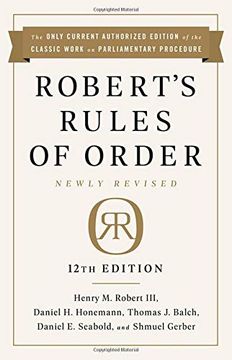 portada Robert's Rules of Order Newly Revised, 12Th Edition