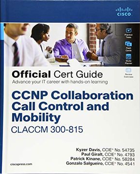 portada Ccnp Collaboration Call Control and Mobility Claccm 300-815 Official Cert Guide (Certification Guide) (en Inglés)