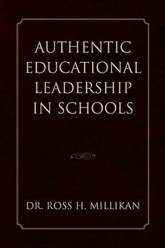 portada authentic educational leadership in schools (en Inglés)