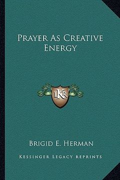 portada prayer as creative energy (en Inglés)