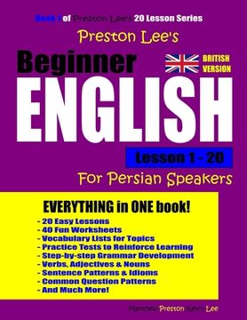 portada Preston Lee's Beginner English Lesson 1 - 20 For Persian Speakers (British Version)