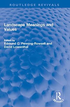 portada Landscape Meanings and Values (Routledge Revivals) (en Inglés)