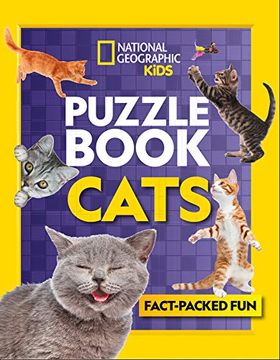 portada Puzzle Book Cats: Brain-Tickling Quizzes, Sudokus, Crosswords and Wordsearches (National Geographic Kids) (en Inglés)