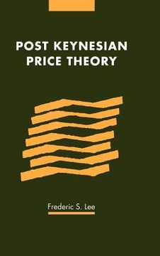 portada Post Keynesian Price Theory Hardback (Modern Cambridge Economics Series) 