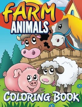 portada Farm Animals Coloring Book: Coloring Book For Kids (in English)