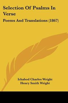 portada selection of psalms in verse: poems and translations (1867) (en Inglés)
