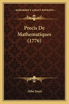 portada Precis De Mathematiques (1776) (en Francés)