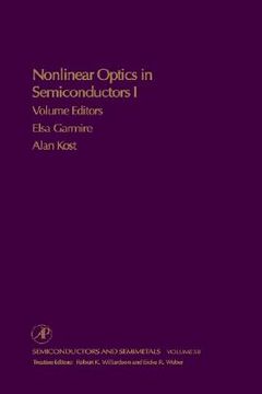 portada nonlinear optics in semiconductors i: nonlinear optics in semiconductor physics i