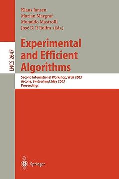 portada experimental and efficient algorithms (in English)