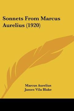 portada sonnets from marcus aurelius (1920)