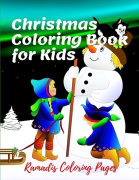 portada Christmas Coloring Book for Kids: Christmas Coloring Pages for Kids / Activity Book with Coloring, Bible Word Search and Sudoku / Amazing and Fun Houe (en Inglés)