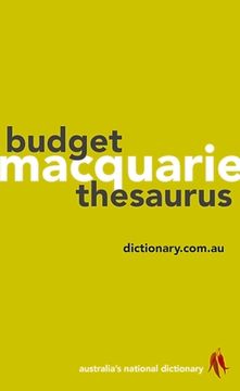 portada Macquarie Budget Thesaurus (en Inglés)