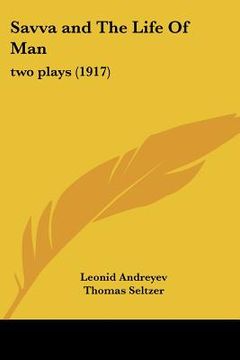 portada savva and the life of man: two plays (1917) (en Inglés)