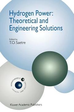 portada hydrogen power: theoretical and engineering solutions