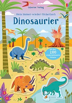 portada Mein Immer-Wieder-Stickerbuch: Dinosaurier (en Alemán)