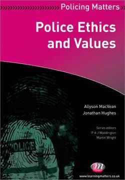 portada Police Ethics and Values (en Inglés)
