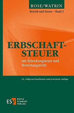 portada Erbschaftsteuer mit Schenkungsteuer und Bewertungsrecht (en Alemán)