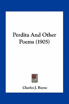 portada perdita and other poems (1905) (en Inglés)