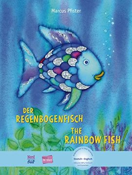 portada Der Regenbogenfisch: Kinderbuch Deutsch-Englisch mit Mp3-Hörbuch zum Herunterladen