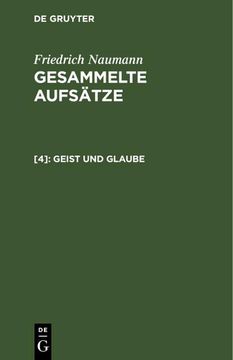 portada Geist und Glaube (en Alemán)