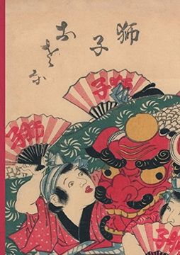 portada Carnet ligné Estampe Danseurs au dragon, Japon 19e (BNF Estampes)