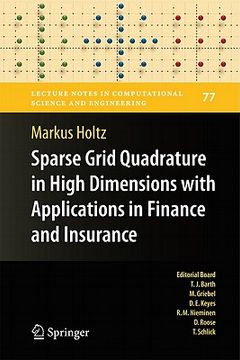 portada sparse grid quadrature in high dimensions with applications in finance and insurance (en Inglés)