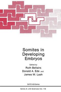 portada Somites in Developing Embryos (in English)