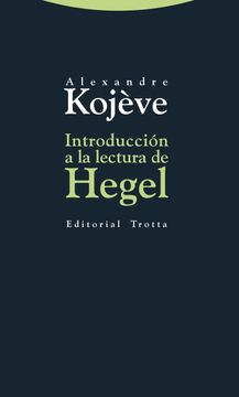 portada Introducción a la Lectura de Hegel (in Spanish)